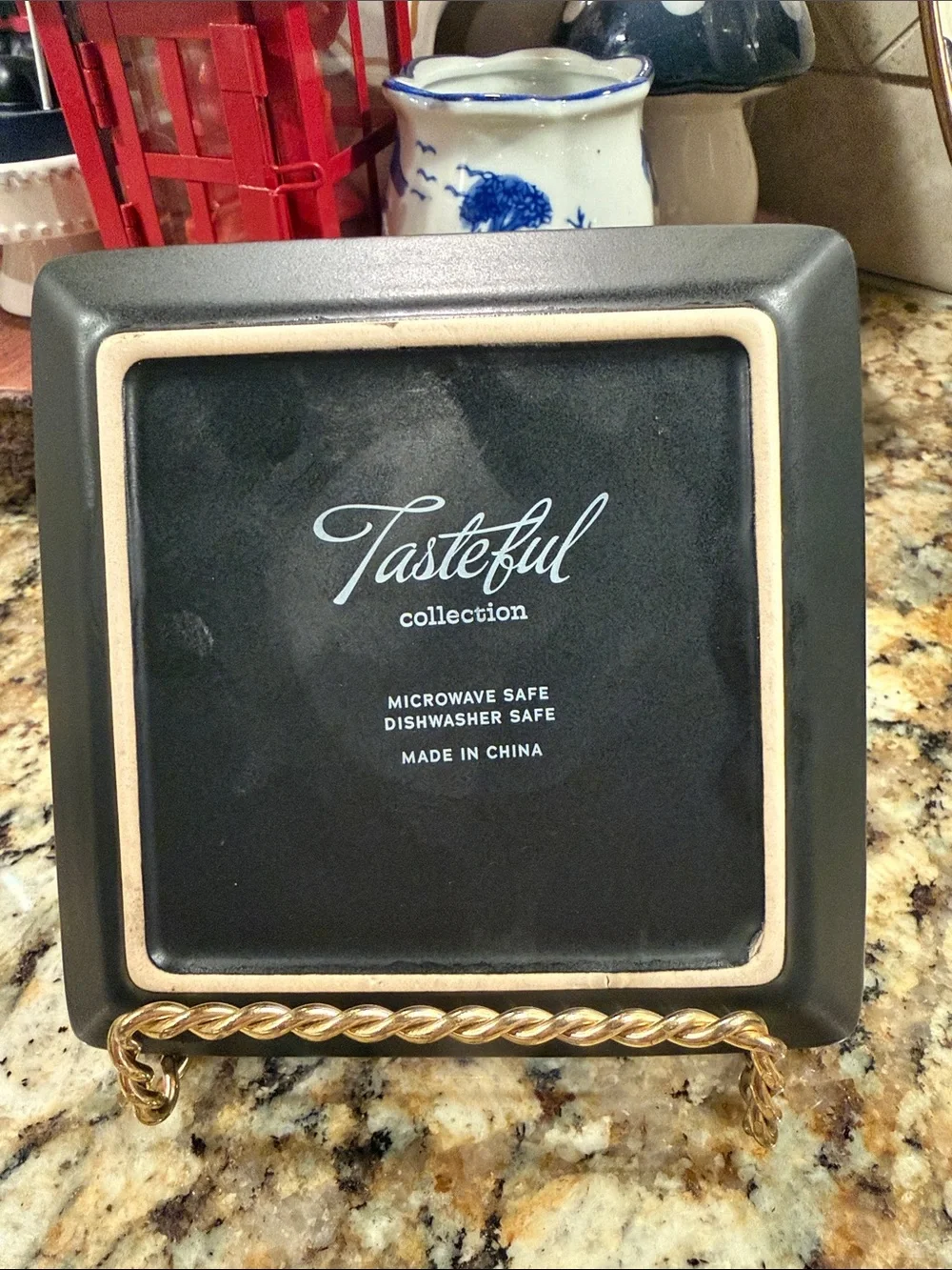 Black Matte Stoneware Appetizer Plates - Set of 8